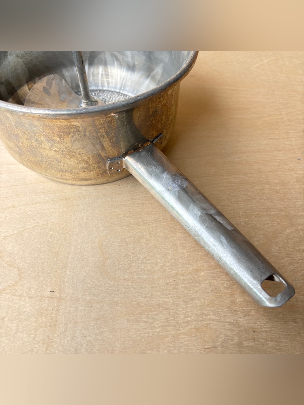 Vintage Food Mill Foley USA Minneapolis MN Ricer Stainless Steel 7” 2 Quart - Picture 4 of 11